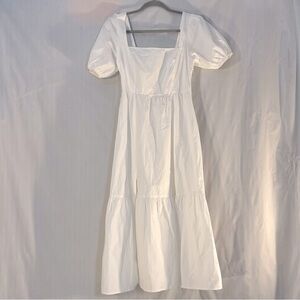 Astr White Midi Dress